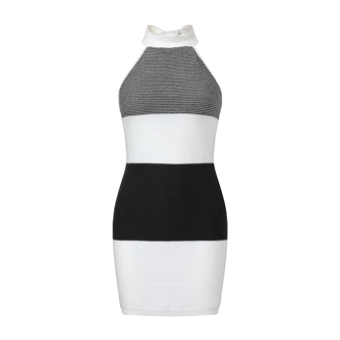 black knitted dress from a seasonal range — the kind of unsold inventory brands must clear without damaging brand value